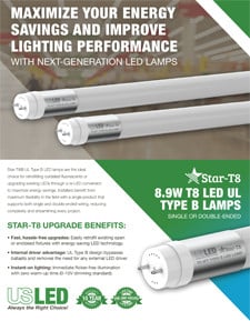 8.9W T8 LED Tubes Sell Sheet