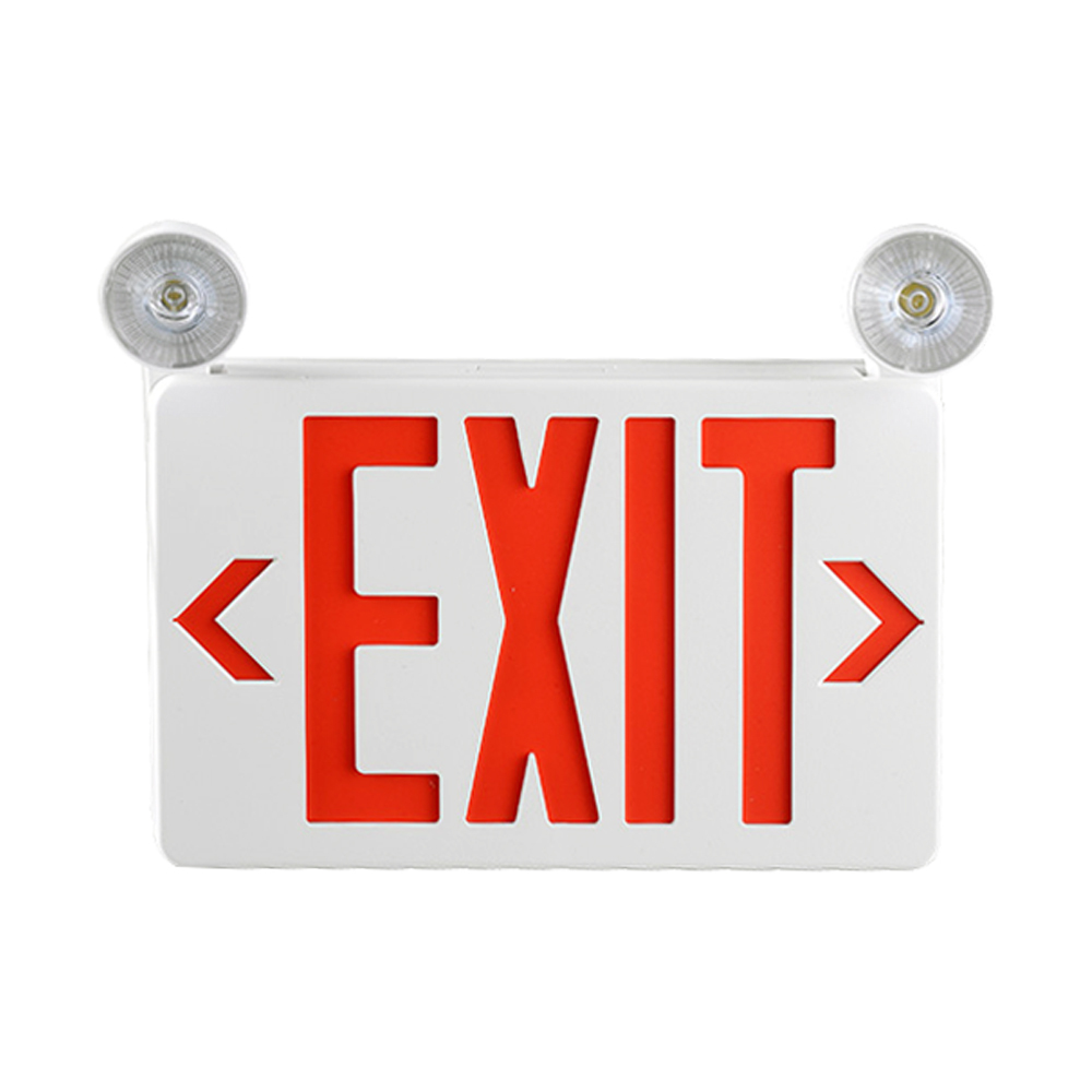 Slim Dual LED Exit Sign Combo